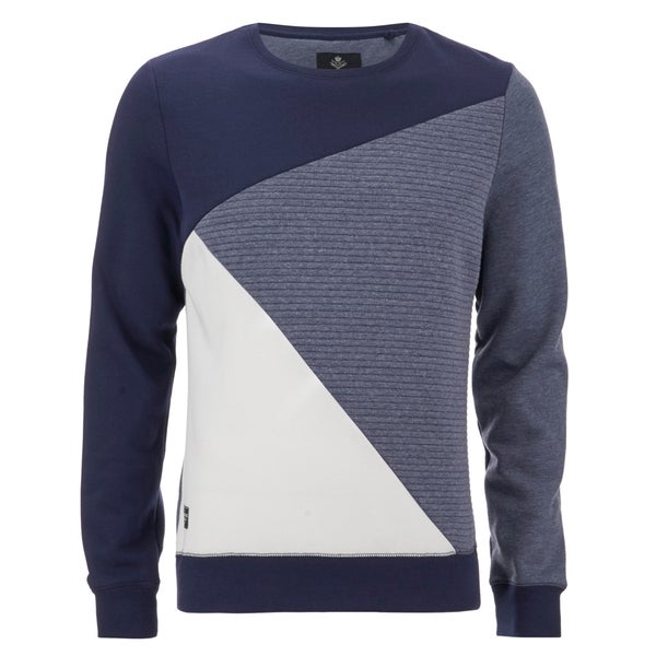 Threadbare Men's Wyoming Crew Neck Sweatshirt - Navy