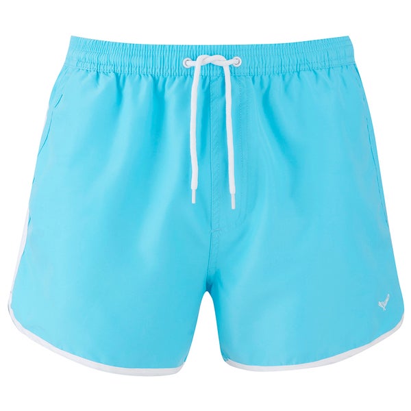 Threadbare Shorts de Bain Rétro - Homme - Bleu de Cobalt