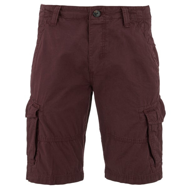 Threadbare Men's Hulk Cargo Shorts - Burgundy