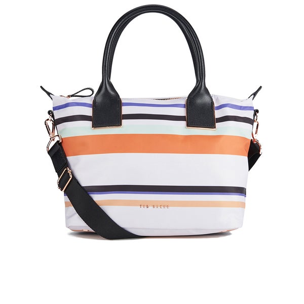 Ted Baker Women's Senley Tribal Stripe Nylon Small Tote Bag - Lilac
