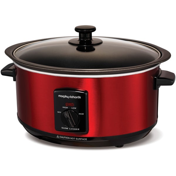 Morphy Richards 48702 Sear & Stew Slow Cooker - Red - 3.5L