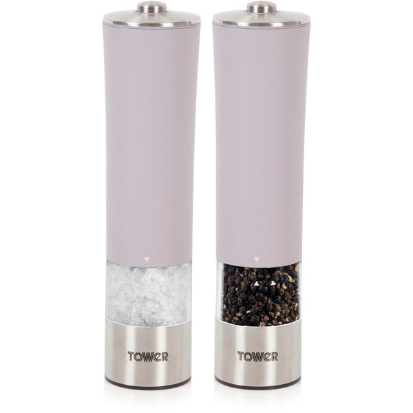Tower IDT81602 Electric Salt & Pepper Mill - Mulberry