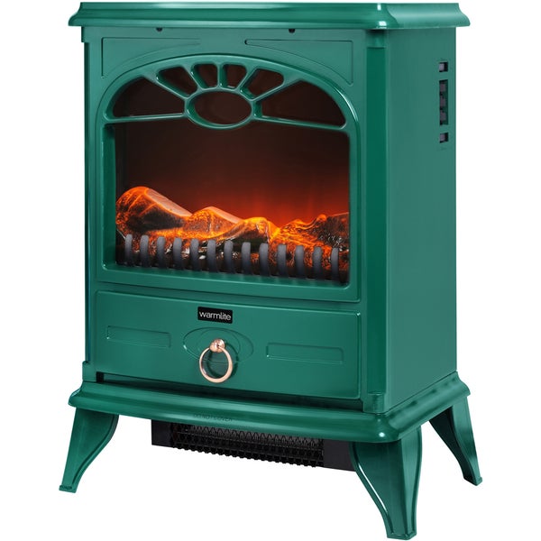 Warmlite WL46014G Stove Fire - Green - 2000W