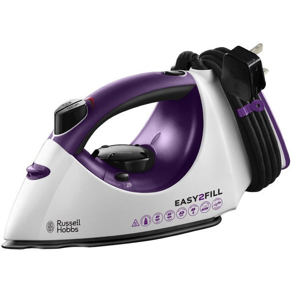 Russell Hobbs 19821 Easy 2 Fill Steam Iron - Purple - 2400W