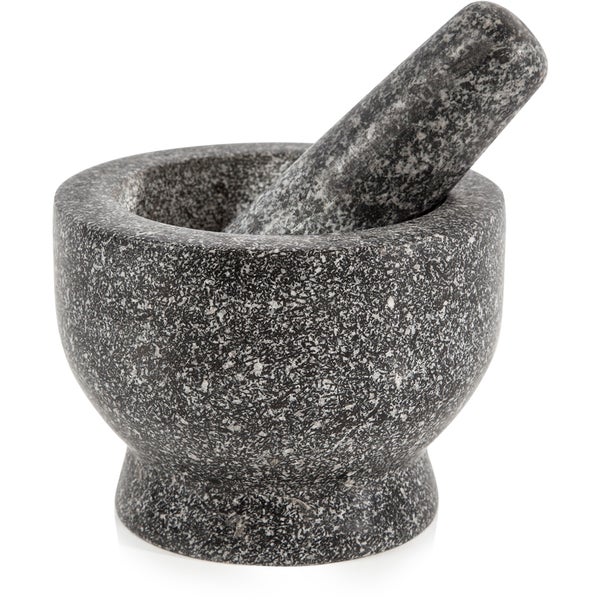 Natural Life NLGR001 Granite Pestle & Mortar - Black - 14cm