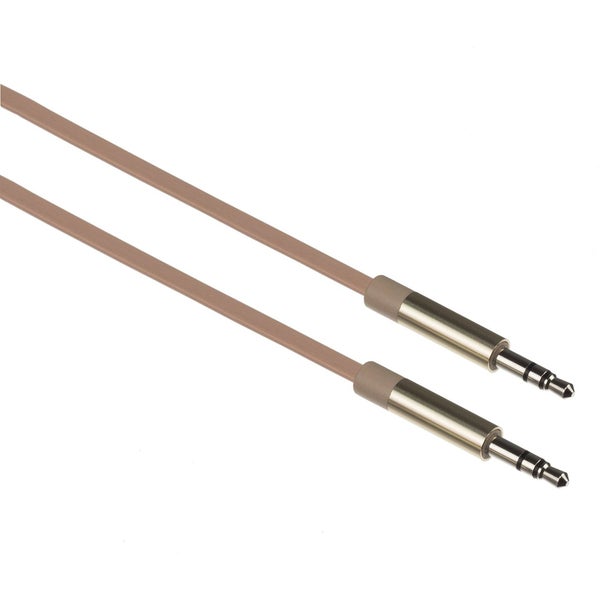 Kit Aluminium Aux 3.5 mm Audio Cable (Android & iOS) - Gold