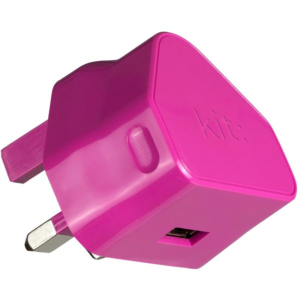Kit USB 2.1A Eco Mains Charger - Pink