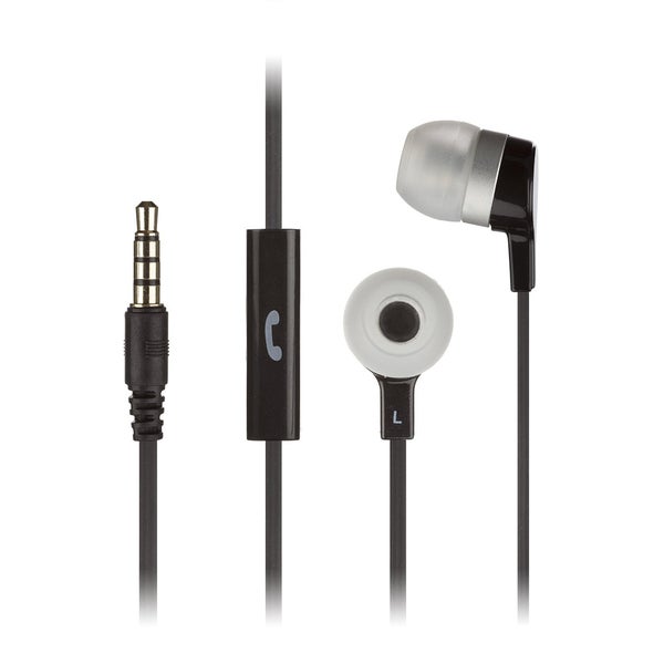 KitSound Entry Mini Earphones With In-Line Mic - Black