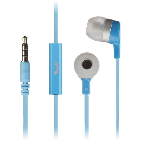 KitSound Entry Mini Earphones With In-Line Mic  - Blue