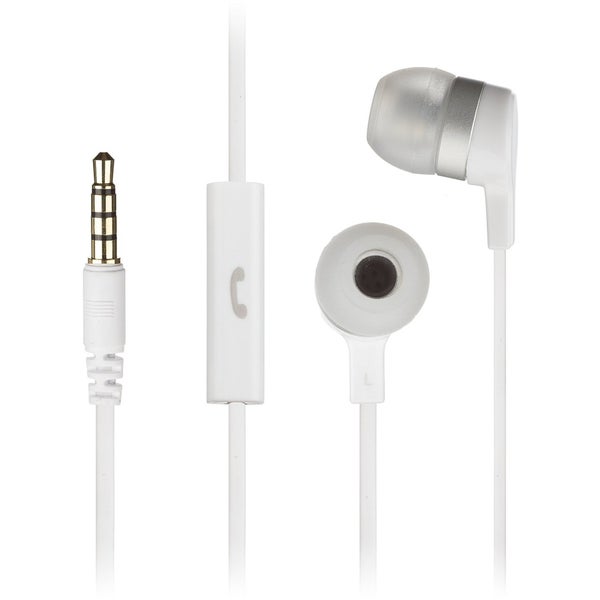 KitSound Entry Mini Earphones With In-Line Mic  - White