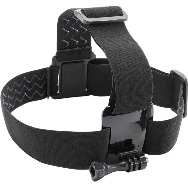 Kitvision Adjustable Head Strap Mount Harness For Action Cameras (GoPro, Kitvision: Edge H10, Splash, Esc 5 & Esc 5W) - Black