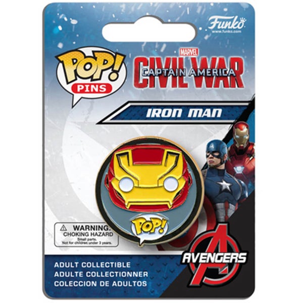 Captain America: Civil War Iron Man Pop! Pin Badge