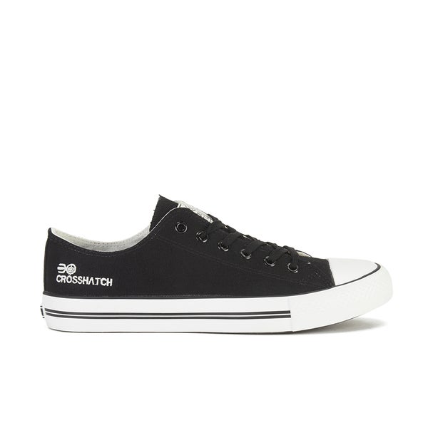 Crosshatch Men's New Halfpipe Canvas Trainers - Black