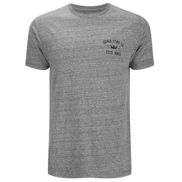 Supra Men's Contender Back Print T-Shirt - Grey Heather