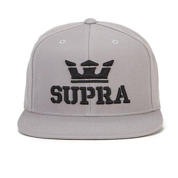 Supra Men's Above Logo Snapback - Silver/Black