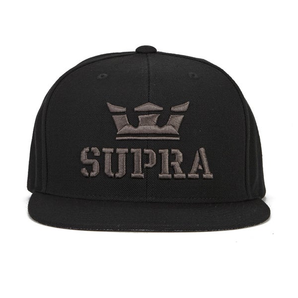 Supra Men's Above Logo Snapback - Black/Charcoal