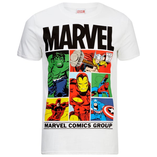Marvel Men's Gridlock T-Shirt - Blanc