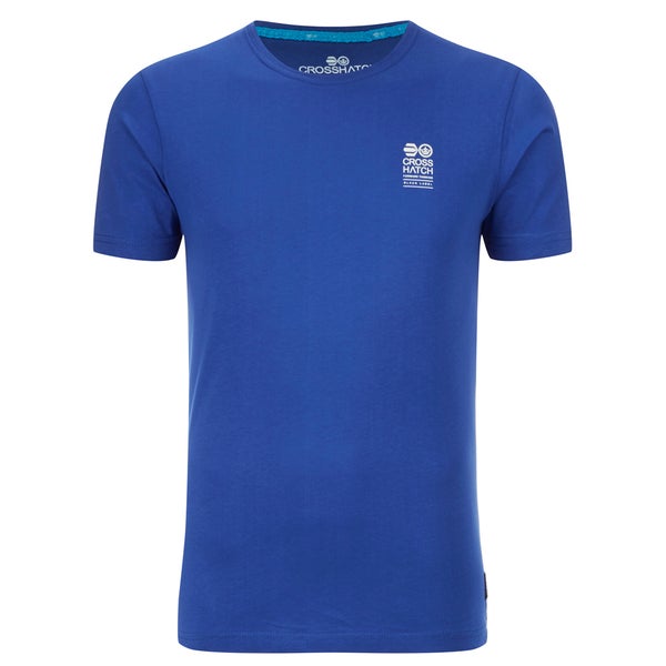 T-Shirt Crosshatch "Atlantic" -Homme -Bleu