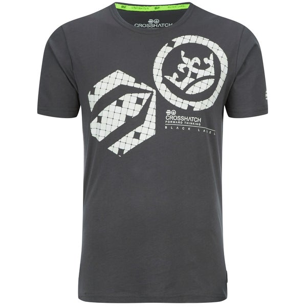 Crosshatch Men's Arowana Print T-Shirt - Magnet
