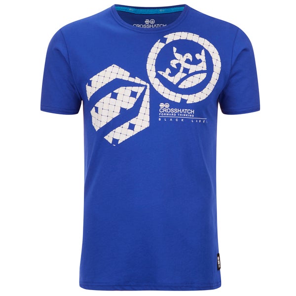 T-Shirt Crosshatch "Arowana" -Homme - Bleu Océan