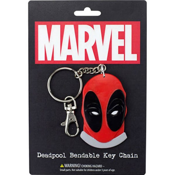 Marvel Deadpool Face Bendable Key Chain