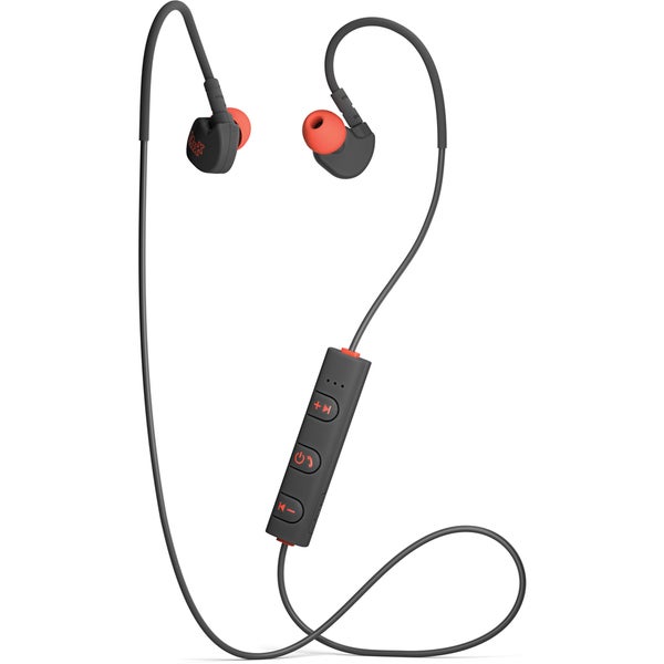 Mixx Memory Fit 1 Bluetooth Sports Earphones Including Mic & In-Line Remote - Black