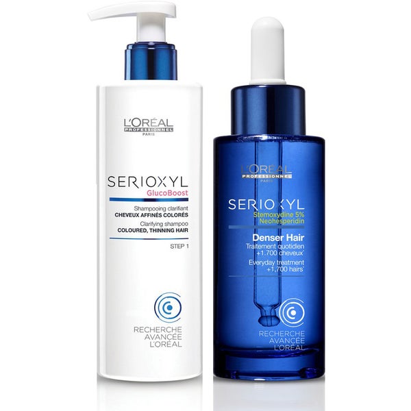 L'Oréal Professionnel Serioxyl Denser Hair Treatment and Shampoo for Coloured Thinning Hair