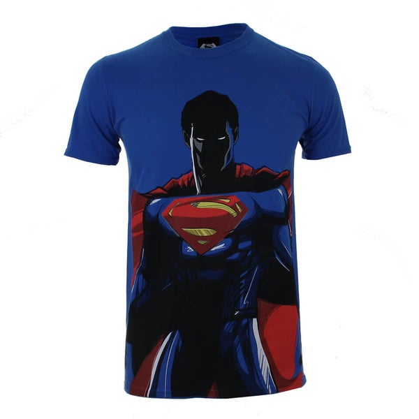 DC Comics Batman v Superman Superman Herren T-Shirt - Blau