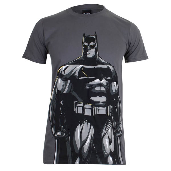 DC Comics Men's Batman v Superman Batman T-Shirt - Charcoal