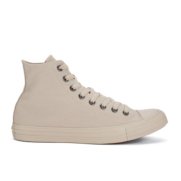 Converse Men's Chuck Taylor All Star Monochrome Hi-Top Trainers - Tan Sand