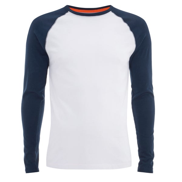 Superdry Men's Orange Label L/S Baseball T-Shirt - Optic