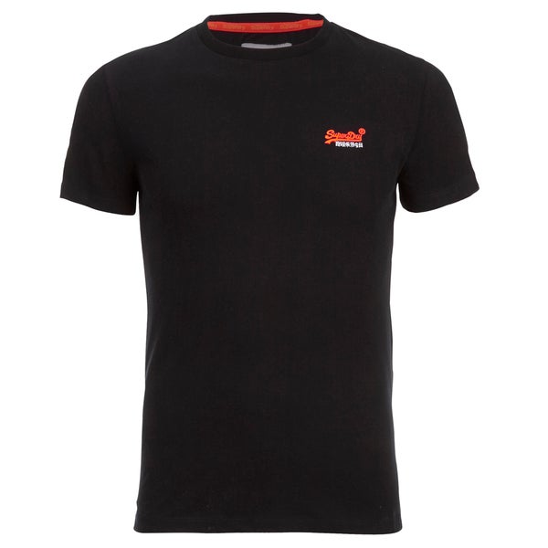 Superdry Men's Orange Label Vintage Embroidery T-Shirt - Black