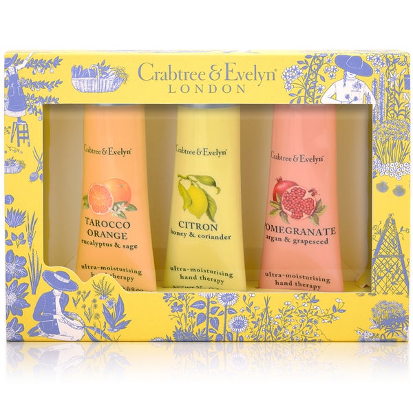 Crabtree & Evelyn Fruits & Botanicals Hand Therapy 3 x 25g