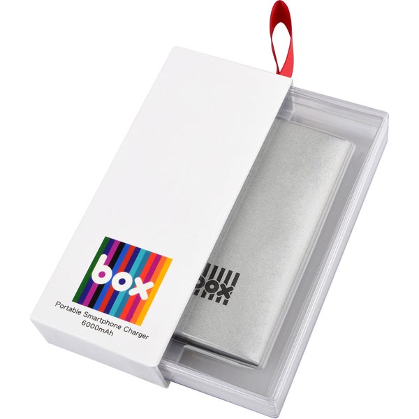 BOX Lithium Polymer Smartphone Charger - Grey (3000mAh)