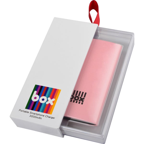 BOX Lithium Polymer Smartphone Charger - Pink (6000mAh)