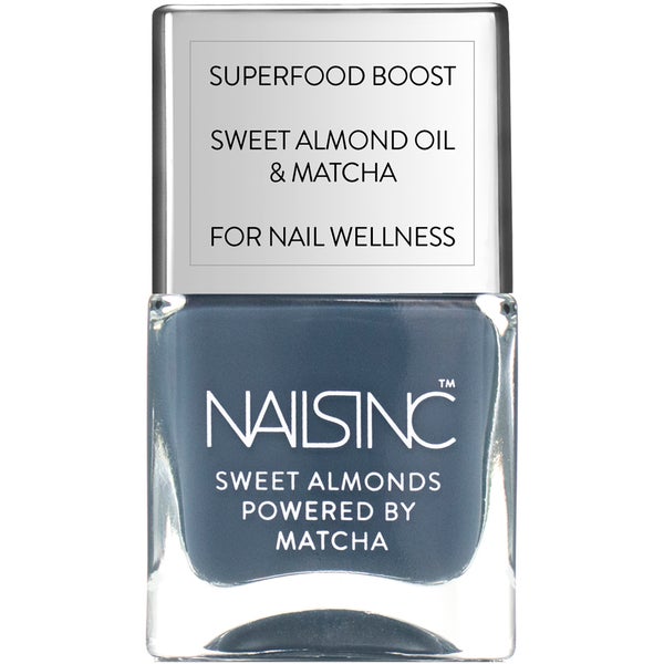 nails inc. Powered by Matcha Gloucester Gardens Sweet Almond Nail Varnish 14 ml