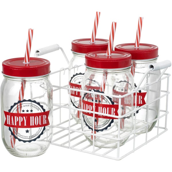 Parlane 'Happy Hour' Drinks Jars (Set of 4)