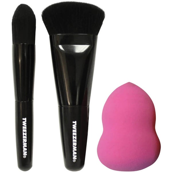 Tweezerman Brush iQ Mini Contour Brush Kit LOOKFANTASTIC