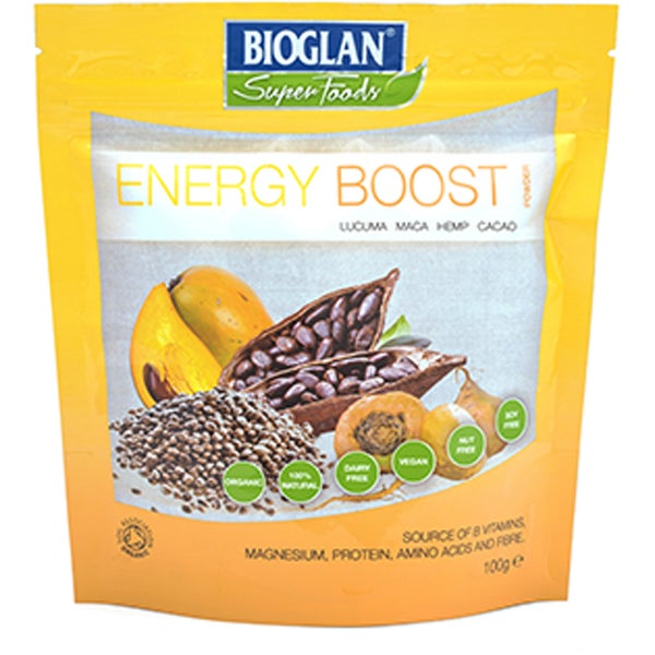 Complément alimentaire Energy Boost Supergreens Bioglan Superfoods - 100 g