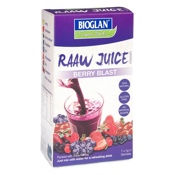 Bioglan Raaw Juice Berry Blast - 7x7g