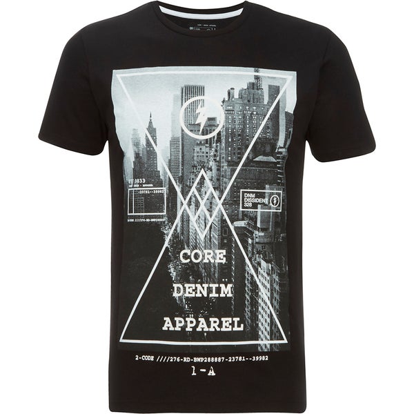 Dissident Men's Crosser Graphic Print T-Shirt - Black