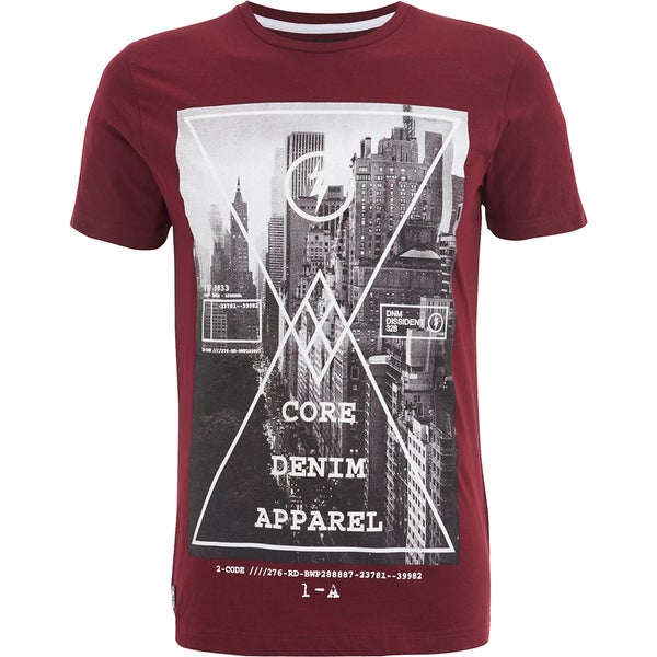 Dissident Men's Crosser Graphic Print T-Shirt - Oxblood
