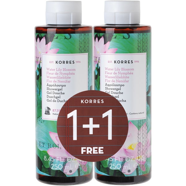 KORRES Limited Edition 1 + 1 Water Lily Shower Gel 250ml (£16.00 상당)