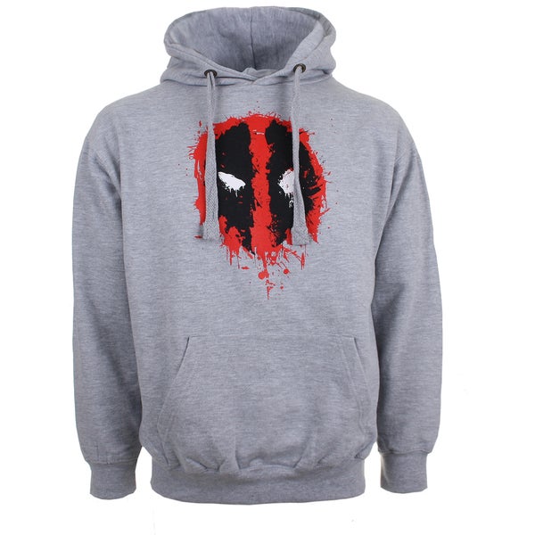 Sweatshirt à Capuche pour Homme -Marvel- Deadpool -Gris