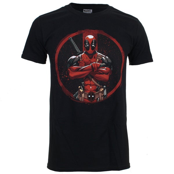 Marvel Men's Deadpool Marvel Deadpool T-Shirt - Black
