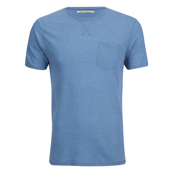 Brave Soul Men's Arkham Pocket T-Shirt - Light Blue Marl