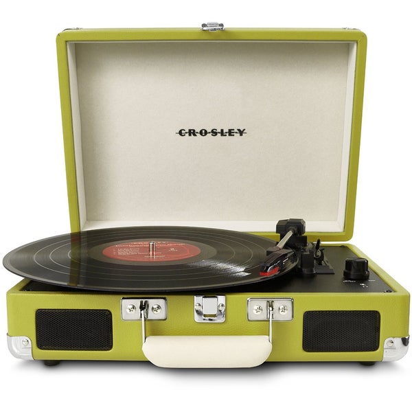 Crosley Cruiser Portable Turntable with Built-In Stereo Speakers - Green