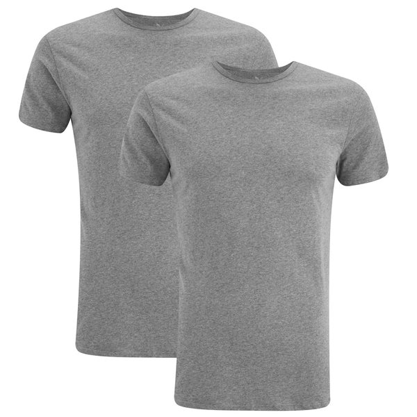 Puma Men's 2 Pack Crew Neck T-Shirts - Grey