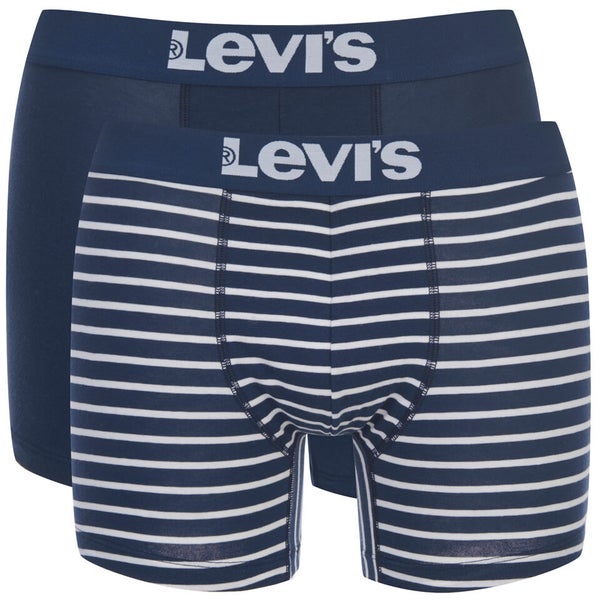 Levi's Men's 200SF 2-Pack Striped Boxers - Navy
