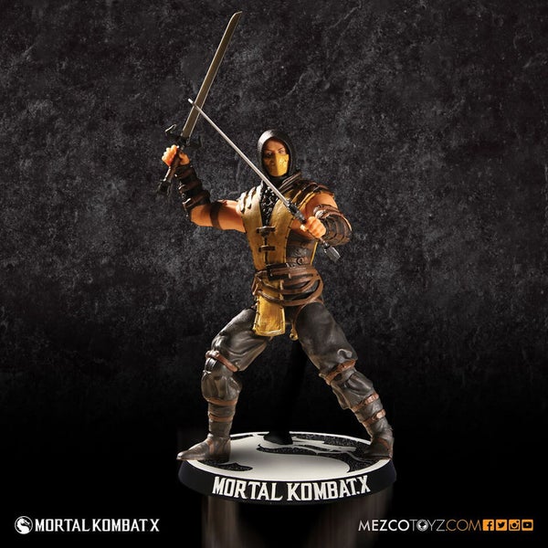 Mezco Mortal Kombat X Scorpion 4 Inch Action Figure